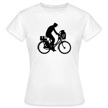 Fahrrad & Bembel in Frankfurt (Mann) - Frauen T-Shirt - Weiß - Vorne - AI Model Female 172 dark (172cm)