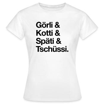 Kreuzberg - Frauen T-Shirt - Weiß - Vorne - AI Model Female 172 dark (172cm)