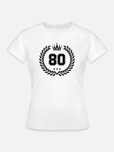 wappen 80 - Frauen T-Shirt - Weiß