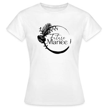 future mariée evjf cadeau vie de jeune fille - T-shirt Femme - blanc - Devant - AI Model Female 172 dark (172cm)