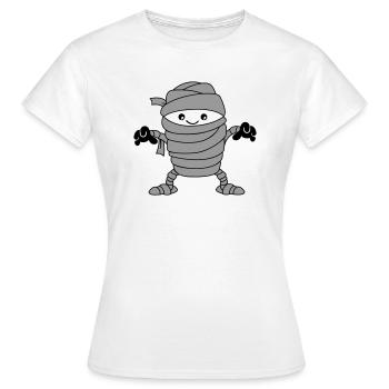 momie - T-shirt Femme - blanc - Devant - AI Model Female 172 dark (172cm)
