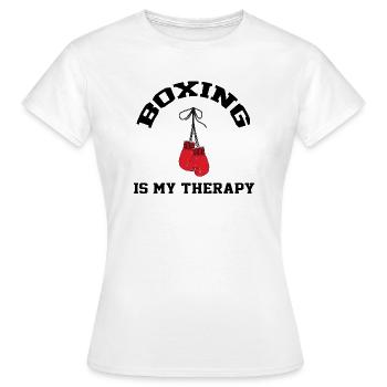 je peux pas j'ai BOXE BEST-SELLER 🌟🌟 - T-shirt Femme - blanc - Devant - AI Model Female 172 dark (172cm)
