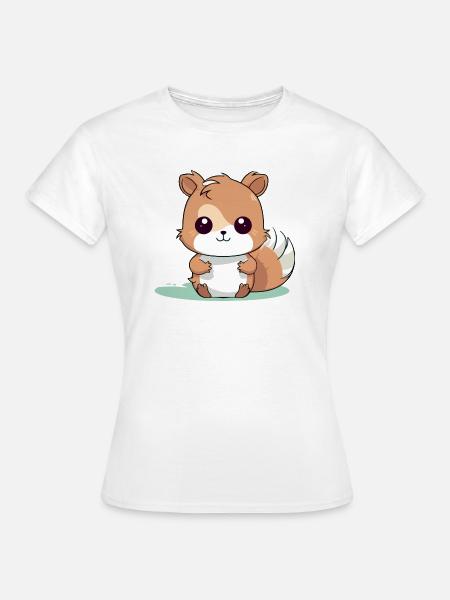 Loo das Eichhörnchen - Frauen T-Shirt - Weiß