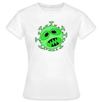 Virus - T-shirt Femme - blanc - Devant - AI Model Female 172 dark (172cm)