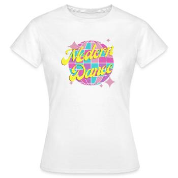 Buntes Modern Dance design für Kinder und Teenies - Frauen T-Shirt - Weiß - Vorne - AI Model Female 172 dark (172cm)