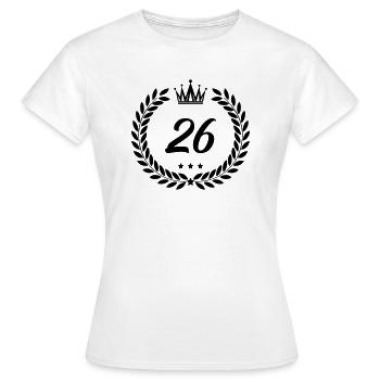 coat of arms 26 - Women's T-Shirt - white - Front - AI Model Female 172 dark (172cm)