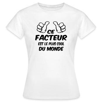 BESTER FAKTOR - Frauen T-Shirt - Weiß - Vorne - AI Model Female 172 dark (172cm)
