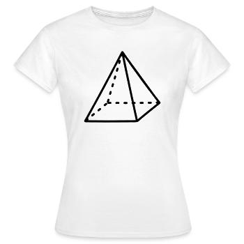 Pyramid Mathematics - Women's T-Shirt - white - Front - AI Model Female 172 dark (172cm)