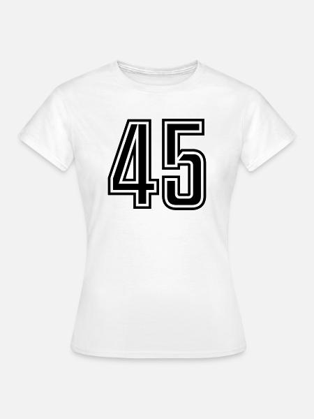 45 - Frauen T-Shirt - Weiß