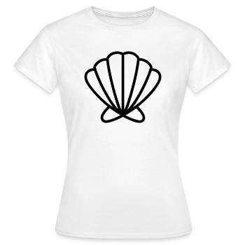 Shell - Women's T-Shirt - white - Front - AI Model Female 172 dark (172cm)