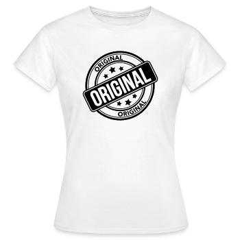 Original - T-shirt Femme - blanc - Devant - AI Model Female 172 dark (172cm)