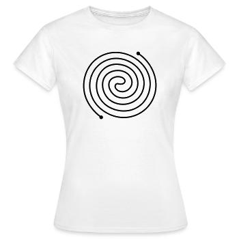 Kornkreis-2-in-1 - Frauen T-Shirt - Weiß - Vorne - AI Model Female 172 dark (172cm)