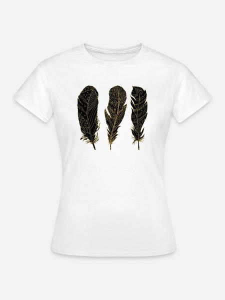 Feder - Frauen T-Shirt - Weiß