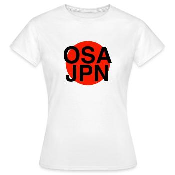 Osaka Japan - Frauen T-Shirt - Weiß - Vorne - AI Model Female 172 dark (172cm)