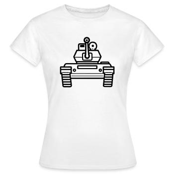 tank - Women's T-Shirt - white - Front - AI Model Female 172 dark (172cm)