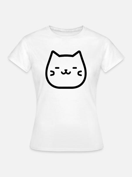 Katze - Frauen T-Shirt - Weiß