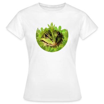 Grenouille Roi Prince Rainette - T-shirt Femme - blanc - Devant - AI Model Female 172 dark (172cm)
