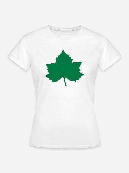 Ahornblatt - Frauen T-Shirt - Weiß