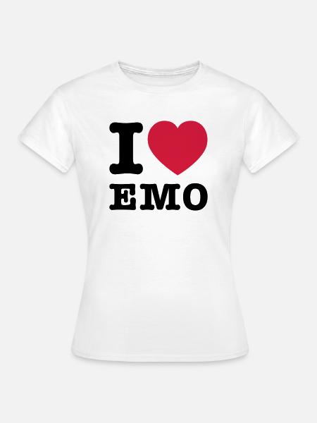 I Love Emo 2 - Frauen T-Shirt - Weiß