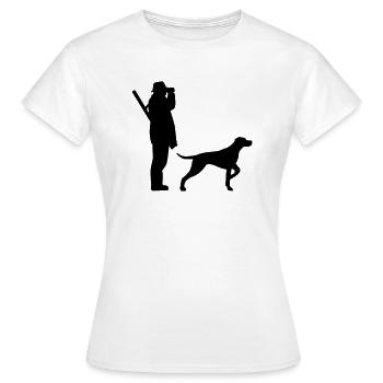 Hunter - Women's T-Shirt - white - Front - AI Model Female 172 dark (172cm)