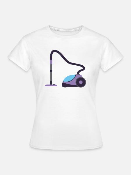 Staubsauger - Dame-T-shirt - hvid