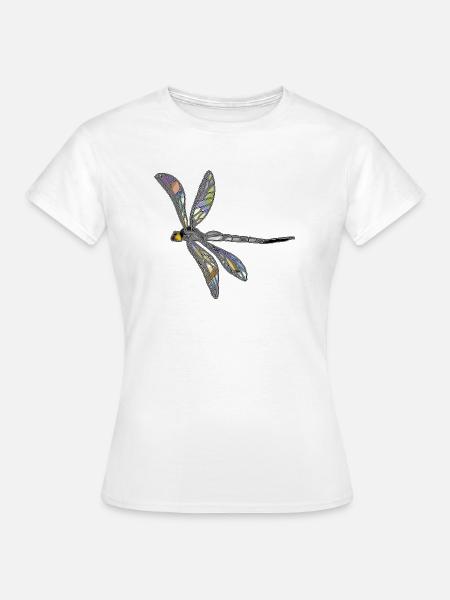 Libelle - Frauen T-Shirt - Weiß