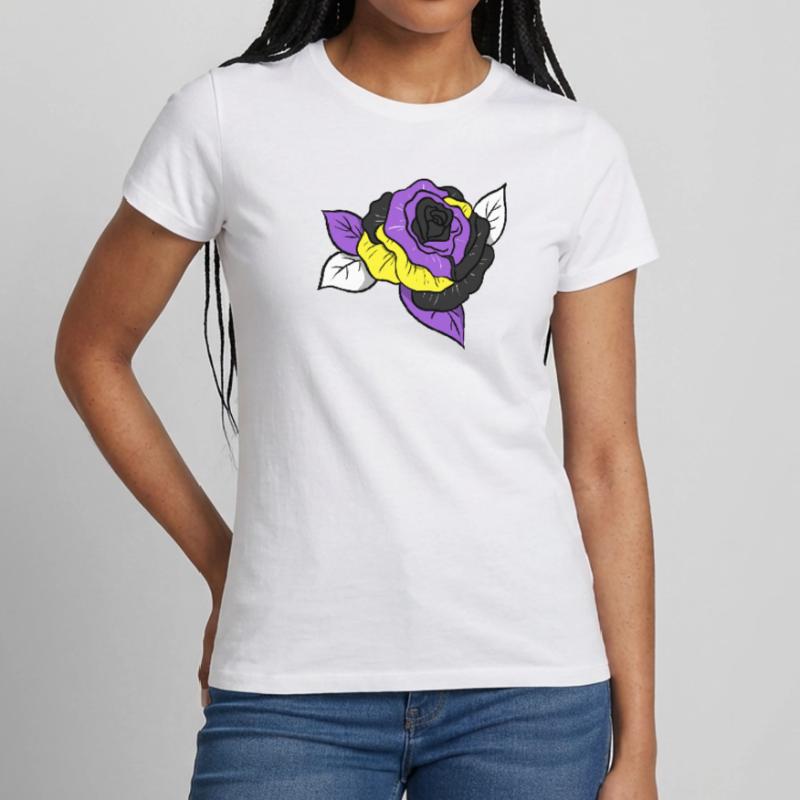 Nonbinary Pride Rose Nonbinary Pride Women's T-Shirt