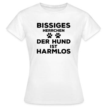 Dog Hund - Frauen T-Shirt - Weiß - Vorne - AI Model Female 172 dark (172cm)