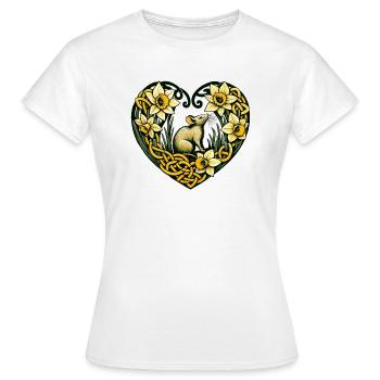 L’amour des rongeurs - T-shirt Femme - blanc - Devant - AI Model Female 172 dark (172cm)