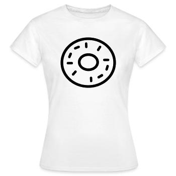 donut - T-shirt Femme - blanc - Devant - AI Model Female 172 dark (172cm)