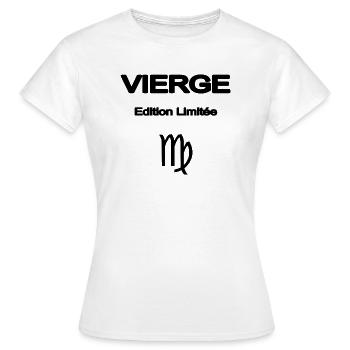 VIERGE ELEGANT ASTRO - T-shirt Femme - blanc - Devant - AI Model Female 172 dark (172cm)
