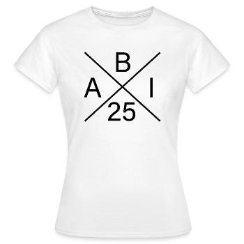 ABI 25 - Abitur 2025 - Du hast es geschafft! - Frauen T-Shirt - Weiß - Vorne - AI Model Female 172 dark (172cm)
