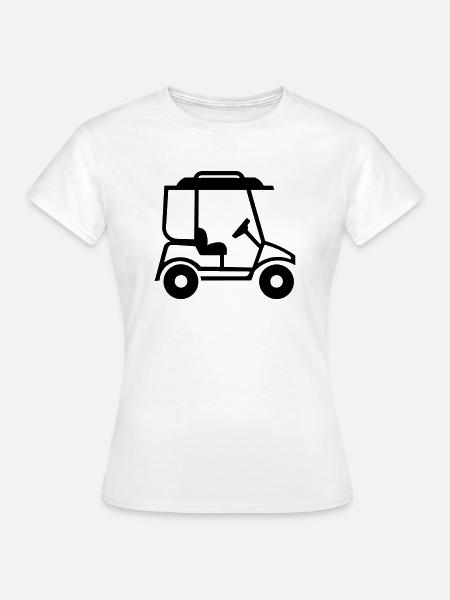 Golfwagen - Frauen T-Shirt - Weiß