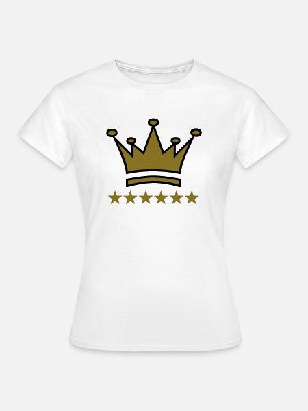 Krone - Frauen T-Shirt - Weiß