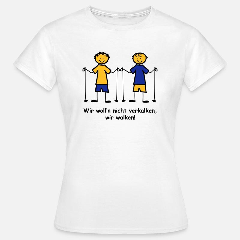 Walking - Frauen T-Shirt - Weiß