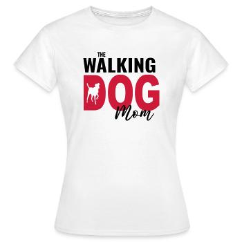 Hund lustig Gassi Frauchen Hundemama Hundehalter - Frauen T-Shirt - Weiß - Vorne - AI Model Female 172 dark (172cm)