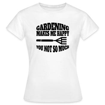 Jardinier Cadeau Jardin Verger Jardinier Amateur - T-shirt Femme - blanc - Devant - AI Model Female 172 dark (172cm)