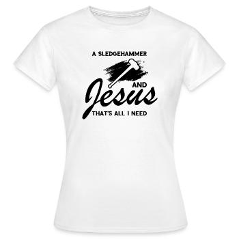 Hausabriss und Renovierungs Design - Frauen T-Shirt - Weiß - Vorne - AI Model Female 172 dark (172cm)