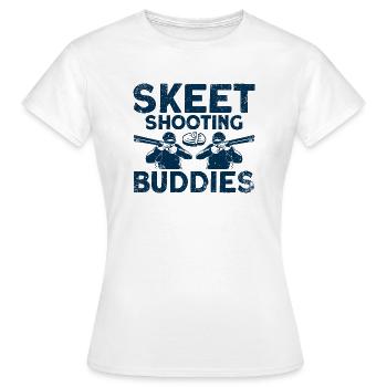 Shooting Club Clay Pigeon Shooting Shooting Gift - Women's T-Shirt - white - Front - AI Model Female 172 dark (172cm)