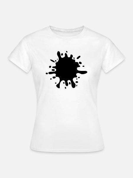 Farbklecks - Frauen T-Shirt - Weiß