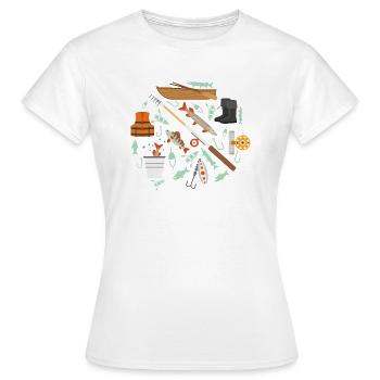 Wassersport - Frauen T-Shirt - Weiß - Vorne - AI Model Female 172 dark (172cm)