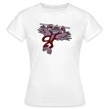 Fliegen - Frauen T-Shirt - Weiß - Vorne - AI Model Female 172 dark (172cm)
