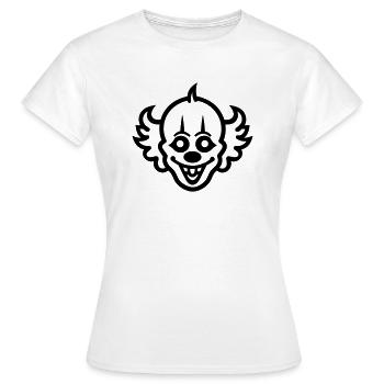 Clown - T-shirt Femme - blanc - Devant - AI Model Female 172 dark (172cm)