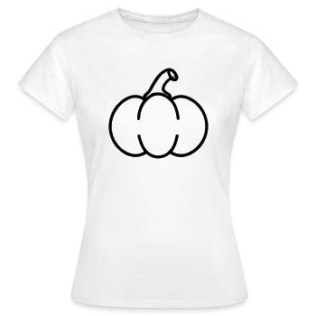 citrouille - T-shirt Femme - blanc - Devant - AI Model Female 172 dark (172cm)