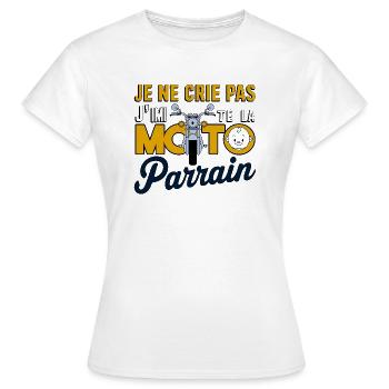 Moto de Parrain - Brum Brum ! - T-shirt Femme - blanc - Devant - AI Model Female 172 dark (172cm)