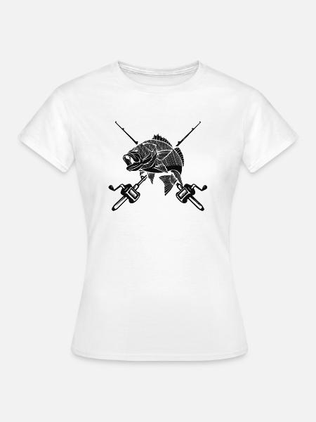 Angler Spruch Fischen Fischer Geschenksidee - Frauen T-Shirt - Weiß