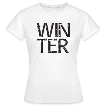 Hiver - T-shirt Femme - blanc - Devant - AI Model Female 172 dark (172cm)