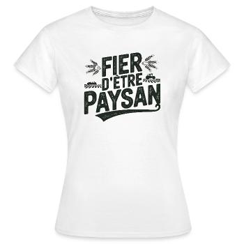 Proud to be a farmer - Women's T-Shirt - white - Front - AI Model Female 172 dark (172cm)