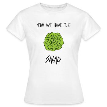 Salat - Frauen T-Shirt - Weiß - Vorne - AI Model Female 172 dark (172cm)