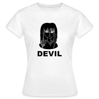 Devil - Frauen T-Shirt - Weiß - Vorne - AI Model Female 172 dark (172cm)